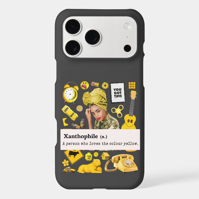 XANTHOPHILE YELLOW ELEMENT YELLOW LOVER iPhone CASE (Back)