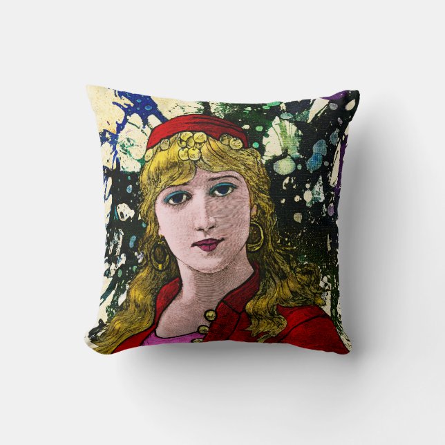 Xanthyra by Michael Moffa Throw Pillow (Front)
