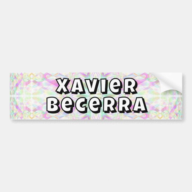 Xavier Becerra Bumper Sticker (Front)