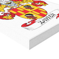 Xavier Family Crest Canvas Print | Zazzle