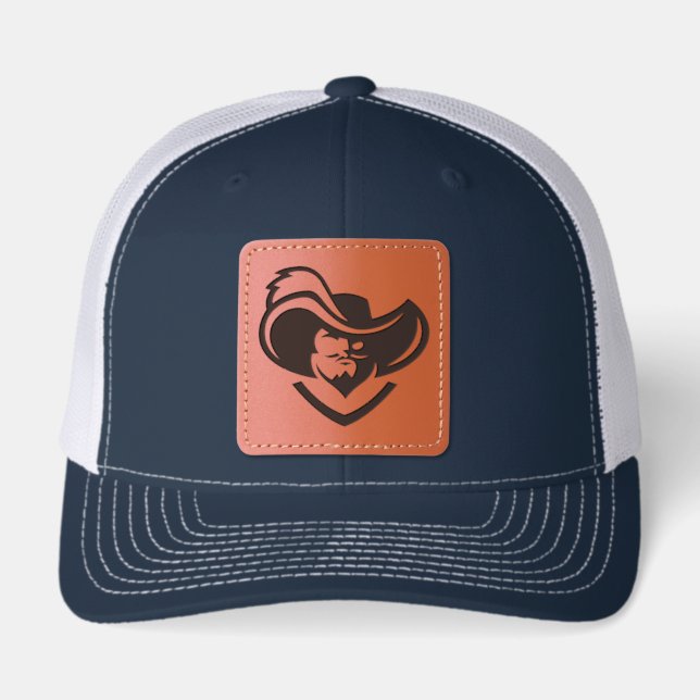 Xavier Musketeers Leather Patch Hat (Front)