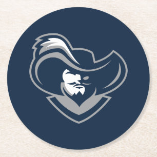 Xavier Musketeers Round Paper Coaster