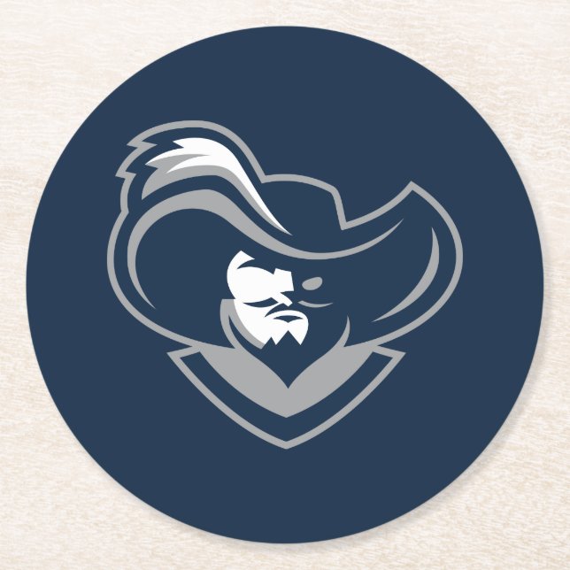 Xavier Musketeers Round Paper Coaster (Front)