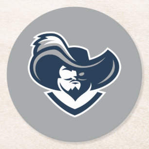 Xavier Musketeers Round Paper Coaster