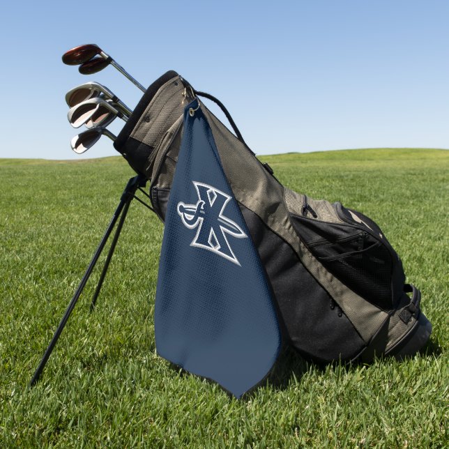 Xavier Musketeers Sword Golf Towel (Green)