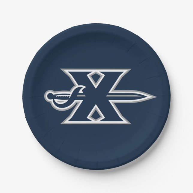 Xavier Musketeers Sword Paper Plates (Front)