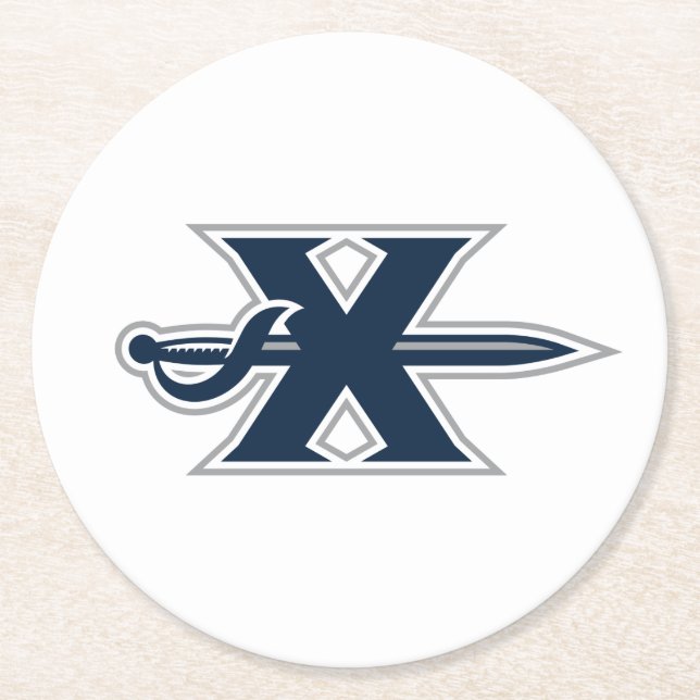 Xavier Musketeers Sword Round Paper Coaster (Front)
