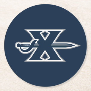 Xavier Musketeers Sword Round Paper Coaster