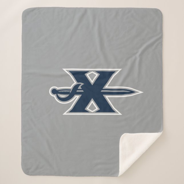 Xavier Musketeers Sword Sherpa Blanket (Front)