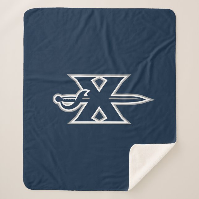 Xavier Musketeers Sword Sherpa Blanket (Front)