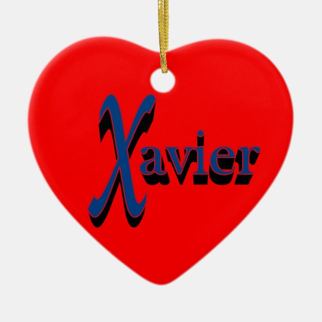 Xavier Ornament (Front)