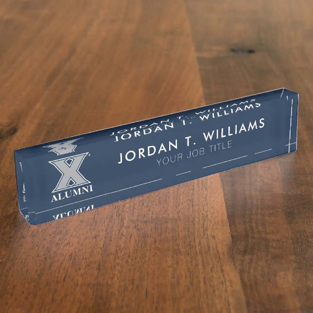 Xavier University Alumni Desk Name Plate (Side)