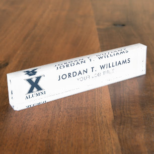 Xavier University Alumni Desk Name Plate