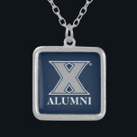 Xavier University Alumni Silver Plated Necklace<br><div class="desc">Check out these Xavier University Mark designs! Show off your Xavier University Pride with these new University products. These make the perfect gifts for the Xavier student, alumni, family, friend or fan in your life. All of these Zazzle products are customizable with your name, class year, or club. Go Musketeers!...</div>