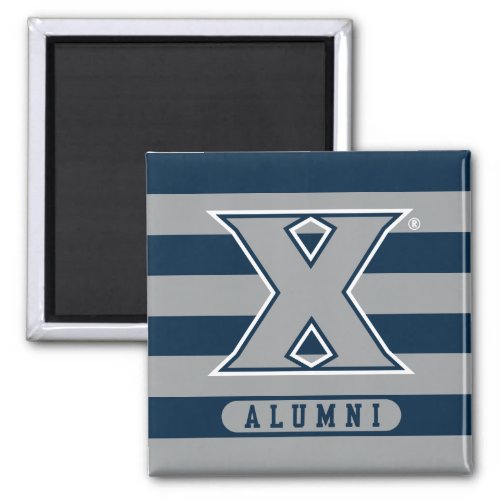 Xavier University Alumni Stripes Magnet