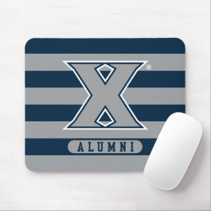 Xavier University Alumni Stripes Mouse Pad