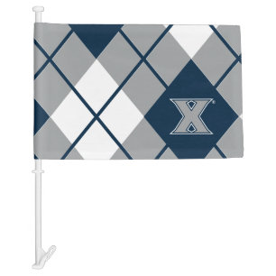 Xavier University Argyle Car Flag