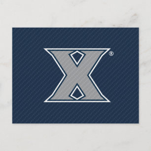 Xavier University Carbon Fiber Pattern Invitation Postcard