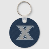 Xavier University Polka Dot Pattern Keychain