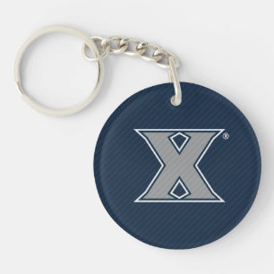 Xavier University Carbon Fiber Pattern Keychain