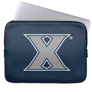 Xavier University Carbon Fiber Pattern Laptop Sleeve