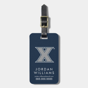 Xavier University Carbon Fiber Pattern Luggage Tag