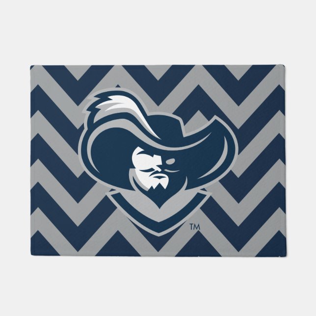 Xavier University Chevron Pattern Doormat (Front)