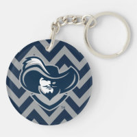 Xavier University Polka Dot Pattern Keychain | Zazzle