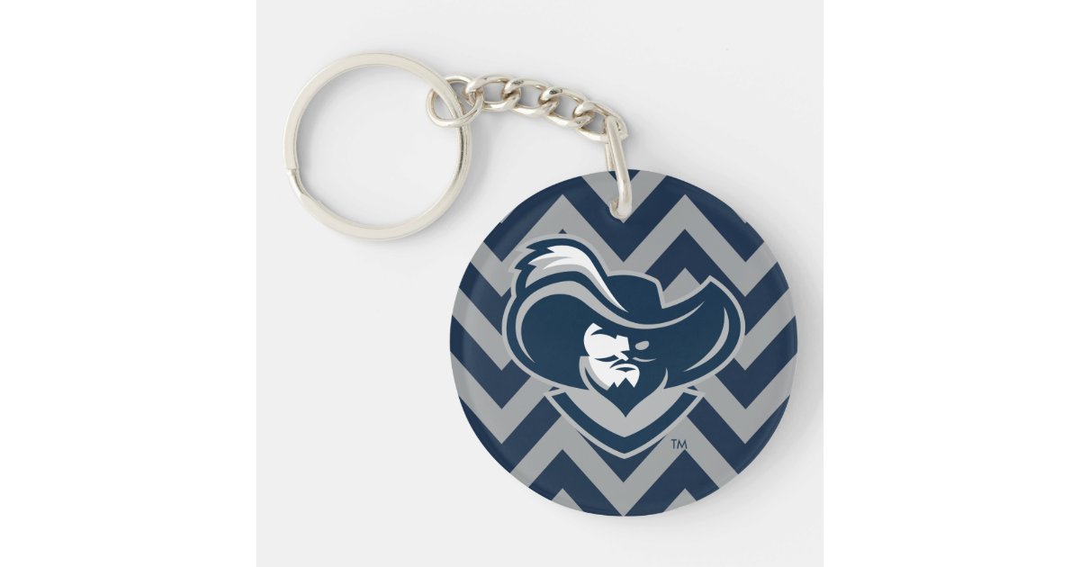 Xavier University Polka Dot Pattern Keychain | Zazzle