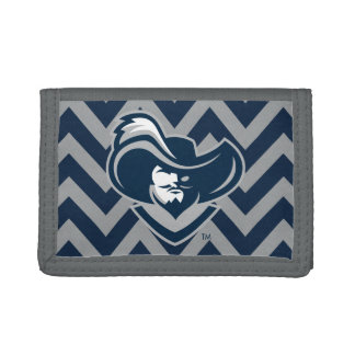 Xavier University Chevron Pattern Trifold Wallet