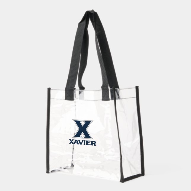Xavier University Clear Tote Bag (Left)