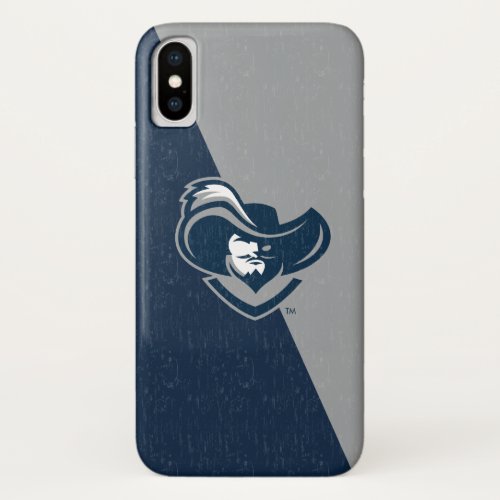 Xavier University Color Block Distressed iPhone X Case