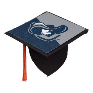 Xavier University Color Block Distressed Graduation Cap Topper