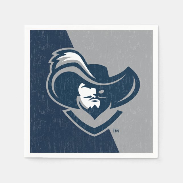 Xavier University Color Block Distressed Napkins (Front)