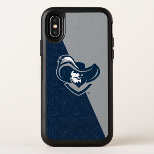 Xavier University Color Block Distressed OtterBox Symmetry iPhone XS Case