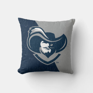 Xavier University Color Block Distressed Throw Pillow
