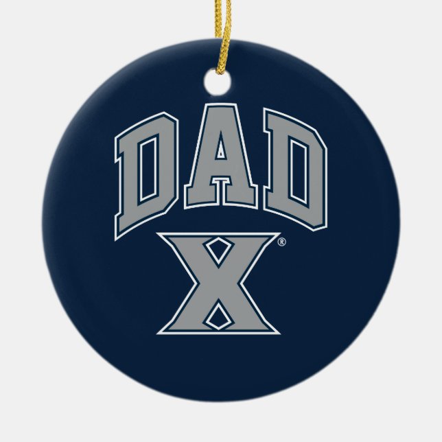 Xavier University Dad Ceramic Ornament (Front)