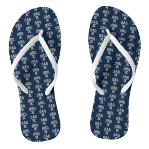 Xavier University Dad Flip Flops