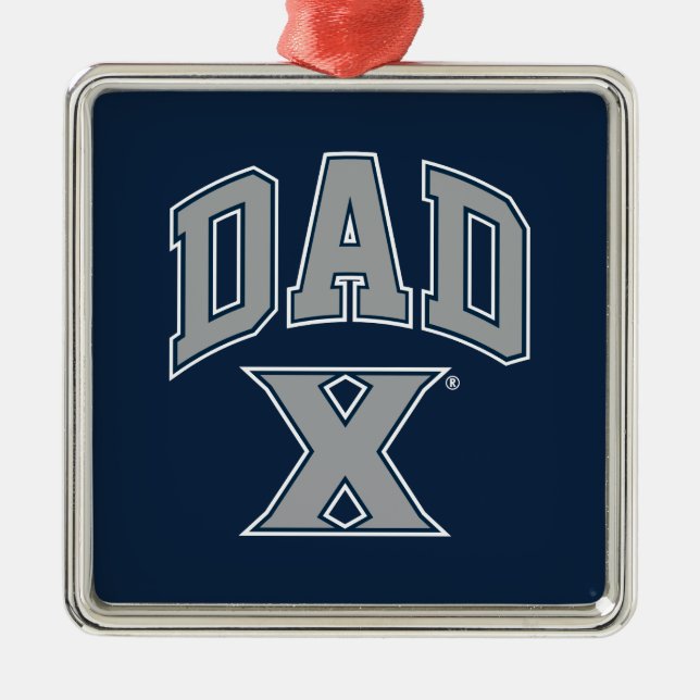 Xavier University Dad Metal Ornament (Front)