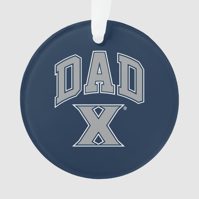Xavier University Dad Ornament (Front)