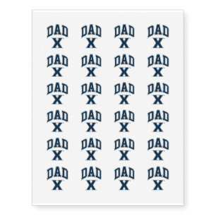Xavier University Dad Temporary Tattoos