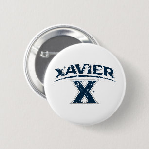Xavier University Distressed Button