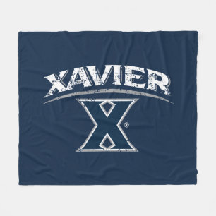 Xavier University Distressed Fleece Blanket