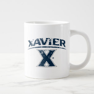 Xavier University Distressed Giant Coffee Mug