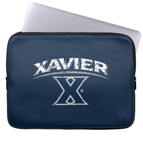 Xavier University Distressed Laptop Sleeve