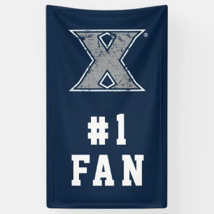 Xavier University Distressed Logo Banner