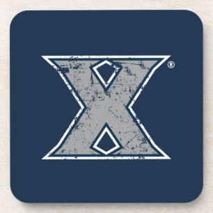 Xavier University Distressed Logo Beverage Coaster