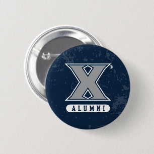 Xavier University Distressed Logo Button
