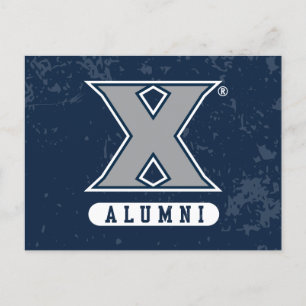 Xavier University Distressed Logo Invitation Postcard