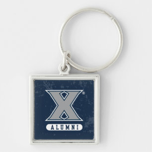 Xavier University Distressed Logo Keychain